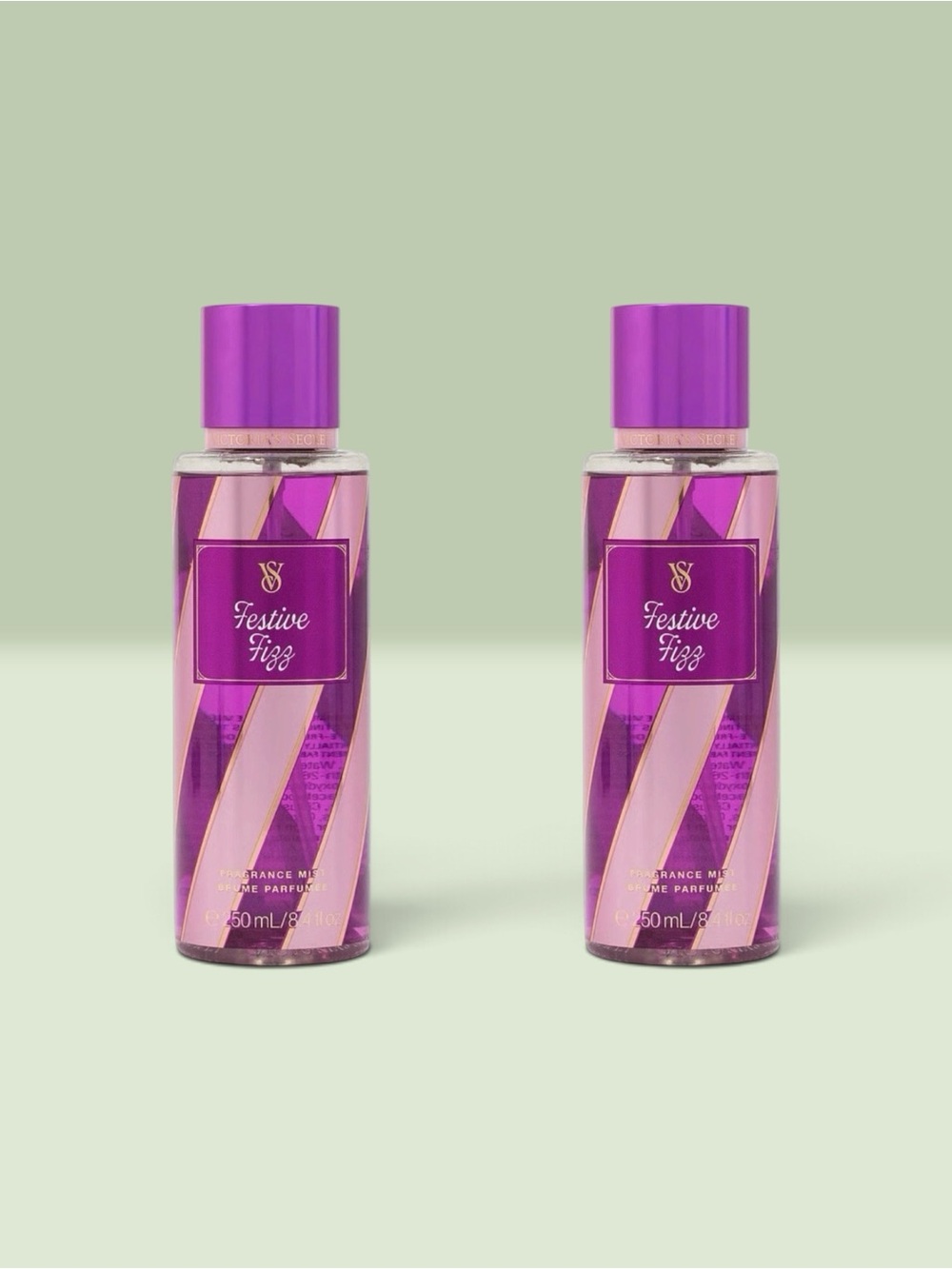 Victoria's Secret FESTIVE FIZZ Fragrance Mist ~ 8.4 fl.oz. ( Lot of 2 )
